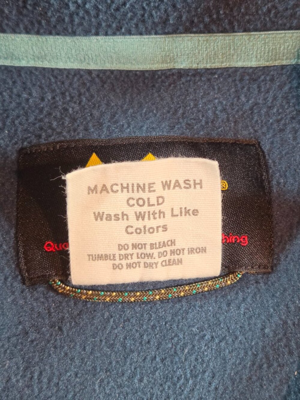 REI Co-op Men's XXL Polartec‎ Fleece Full Zip Jacket Blue Teal 194611 Hiking - Picture 5 of 10